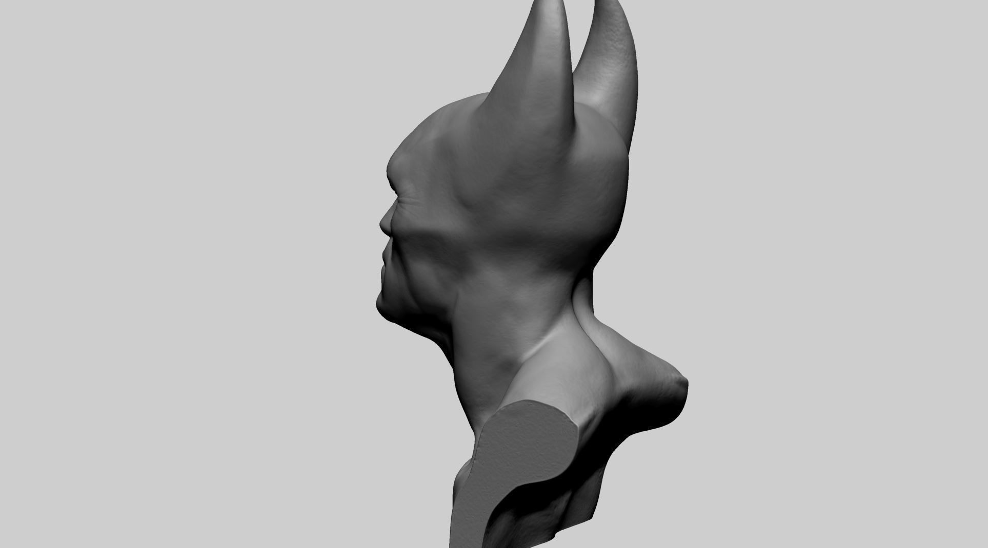 Batman Bust B 3D print model_5