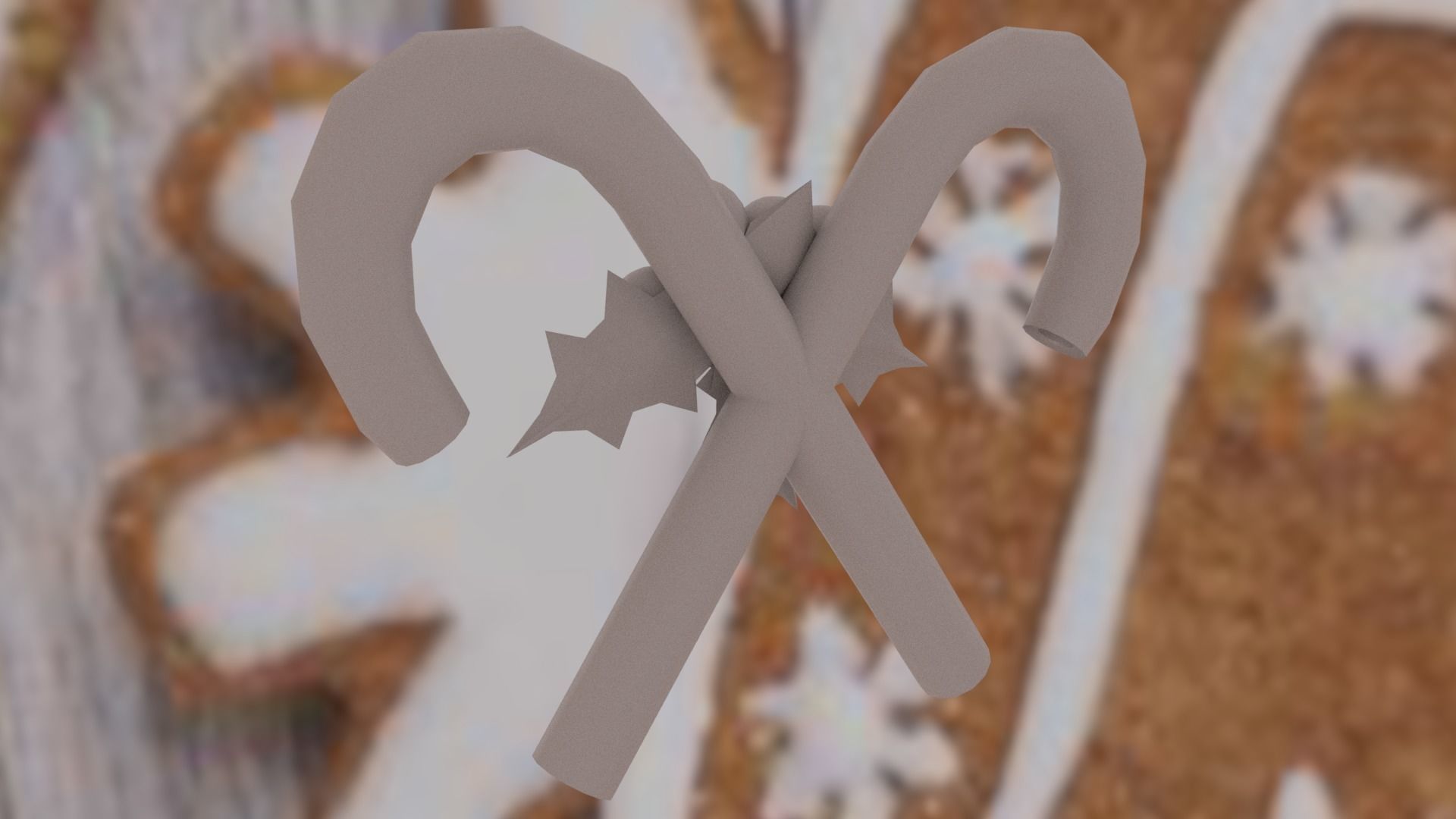 Christmas Candies Low-poly 3D model_15