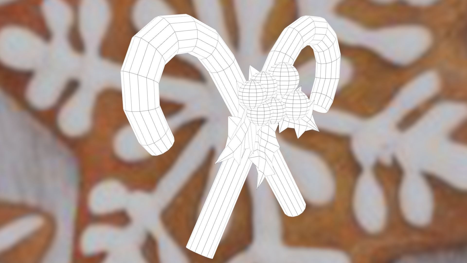 Christmas Candies Low-poly 3D model_25