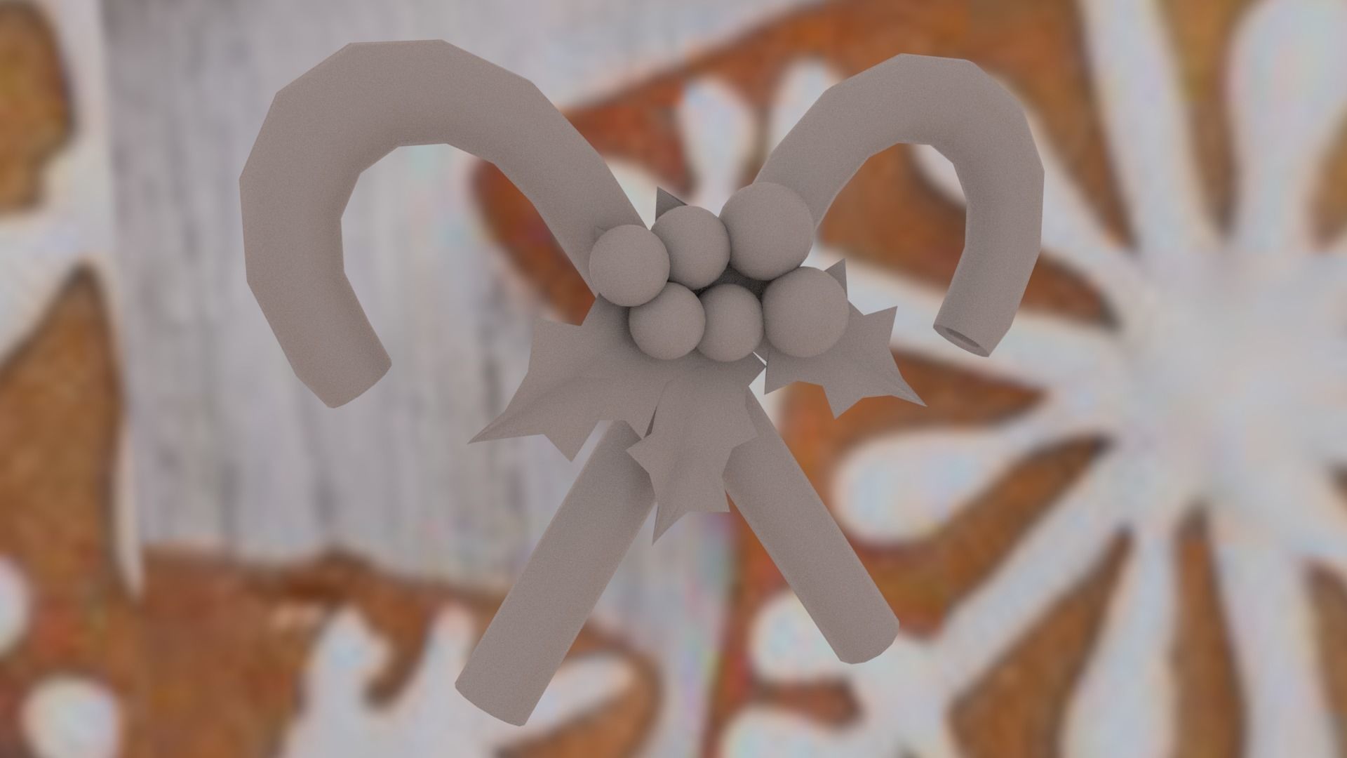 Christmas Candies Low-poly 3D model_11