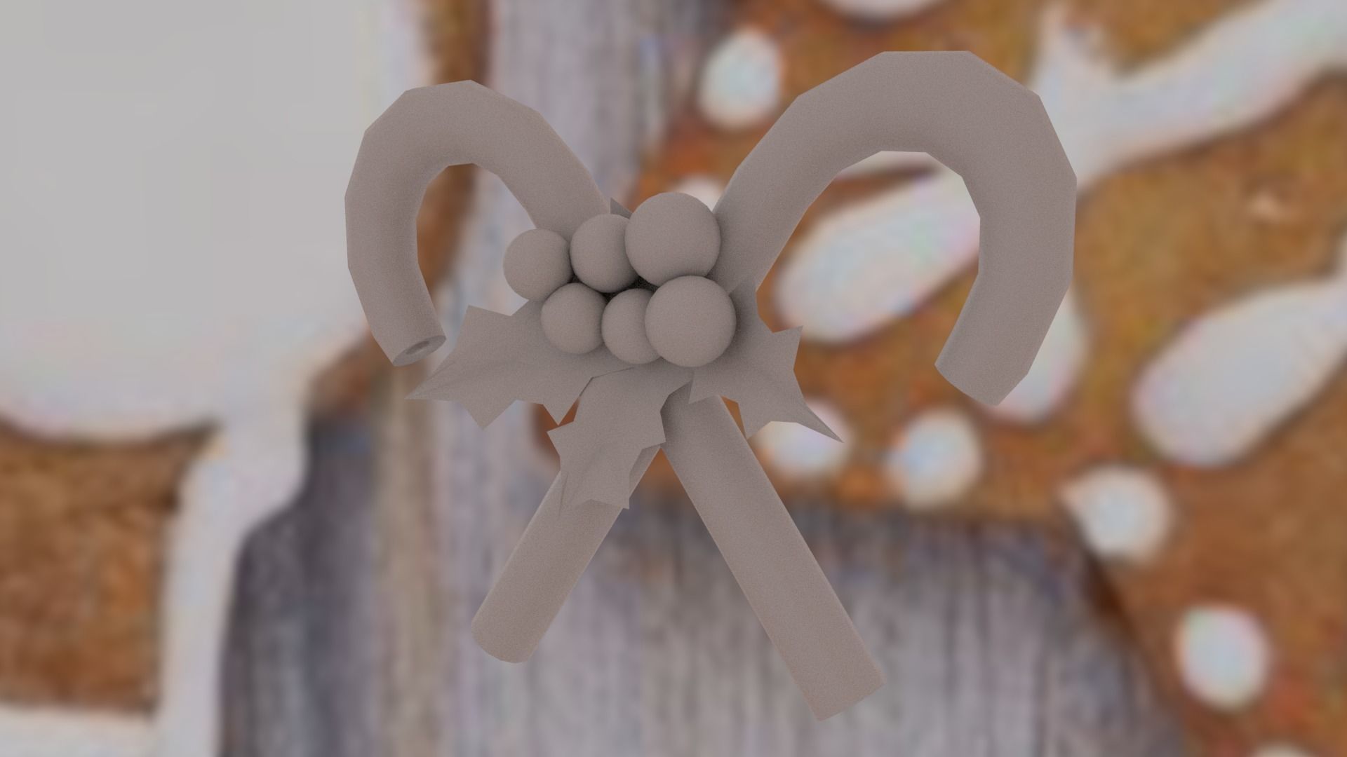 Christmas Candies Low-poly 3D model_10