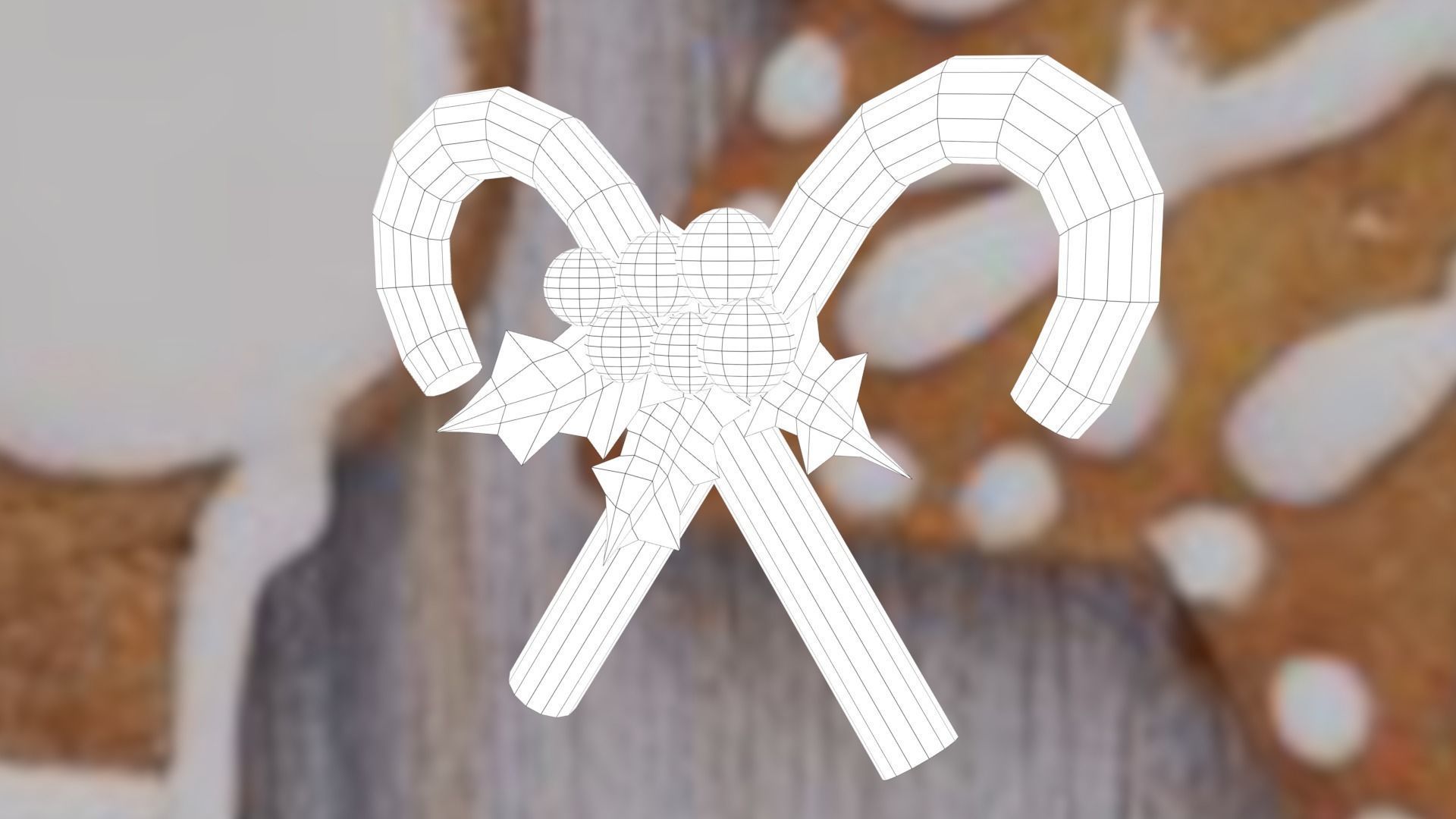 Christmas Candies Low-poly 3D model_23