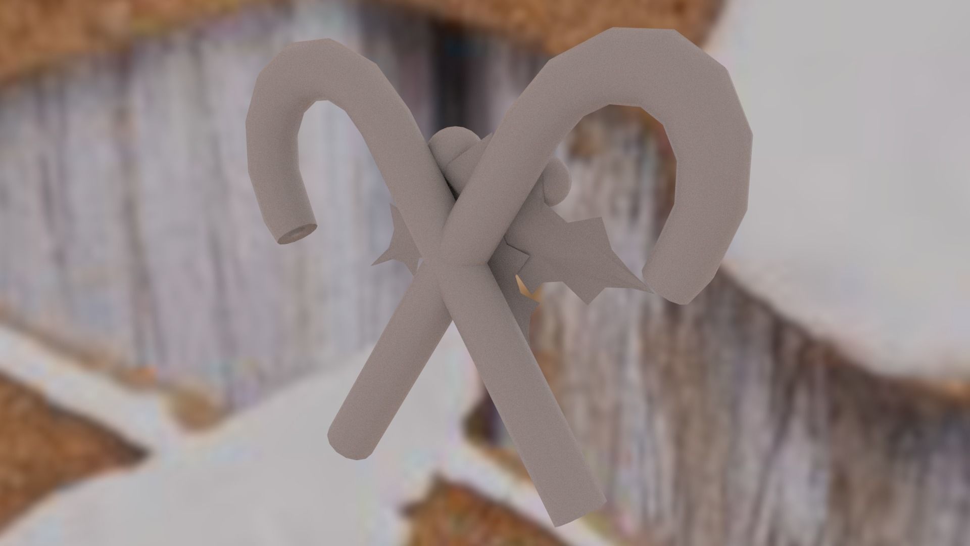 Christmas Candies Low-poly 3D model_12