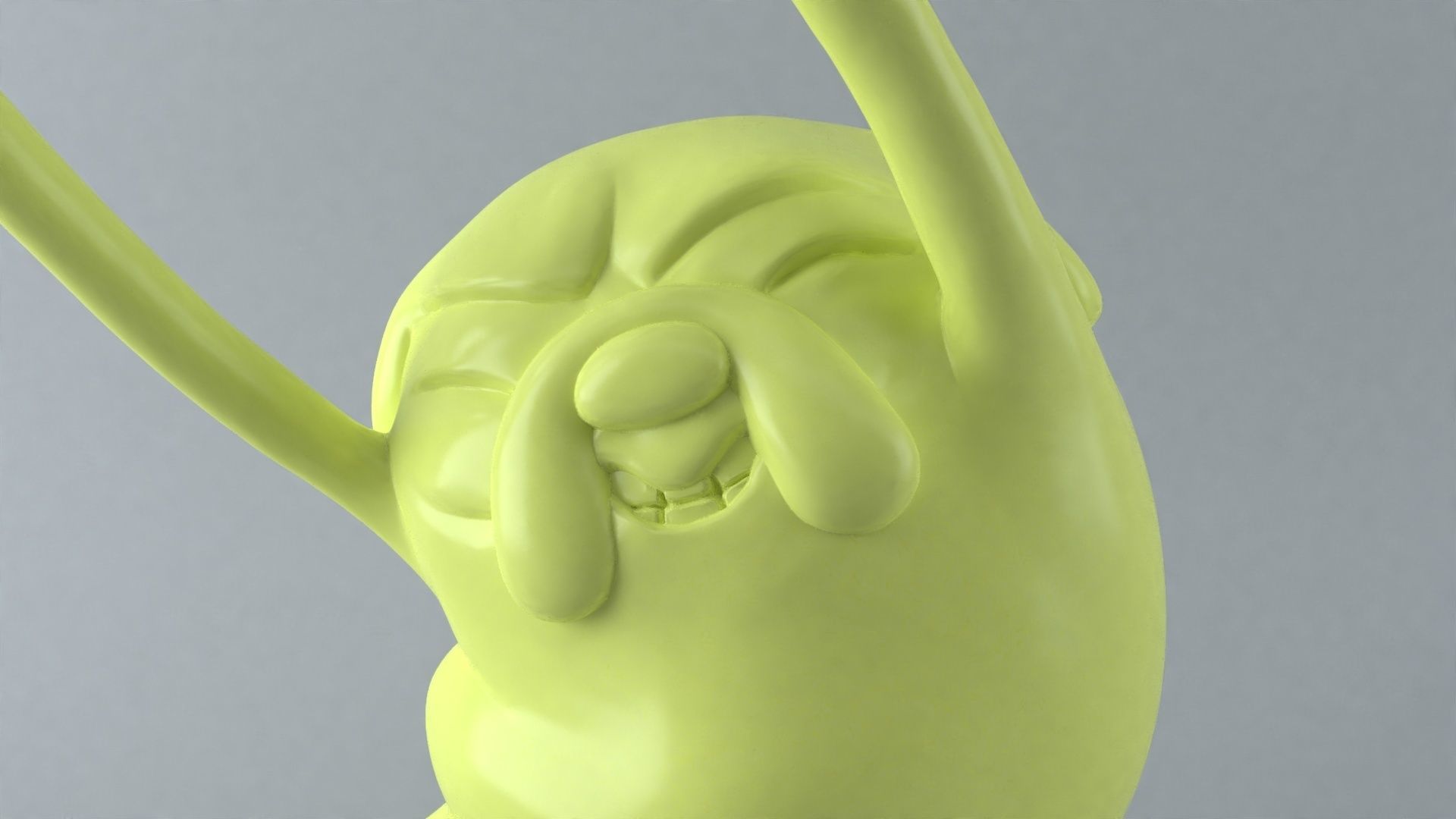 Jake the dog dancing 3D print model_4