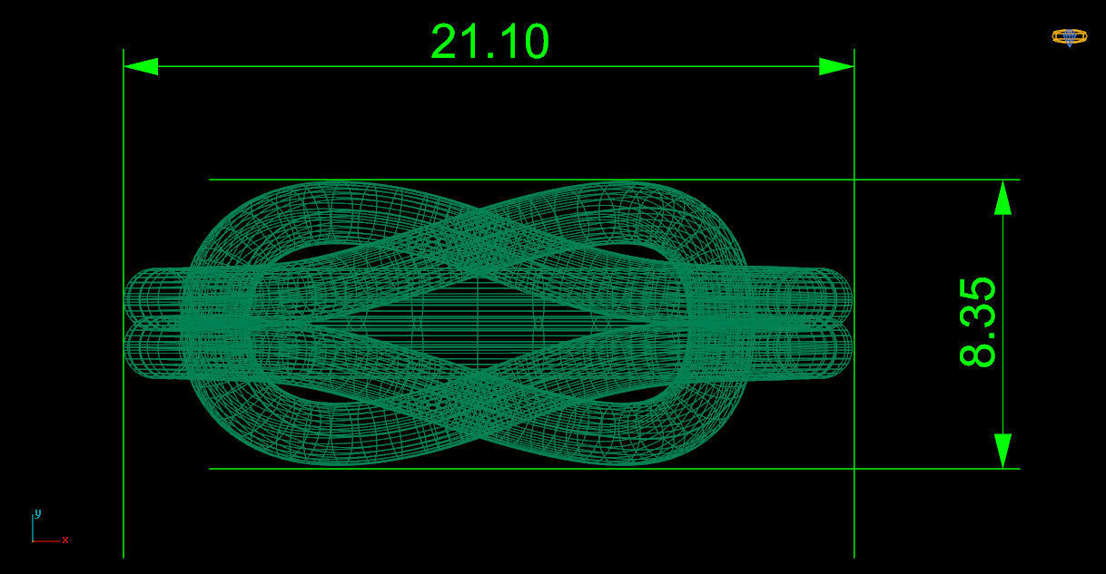 Women Knot Ring Jewelry 3D Print Model STL Different Sizes 3D print model_3