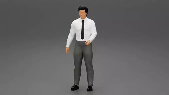 Business man without jacket
