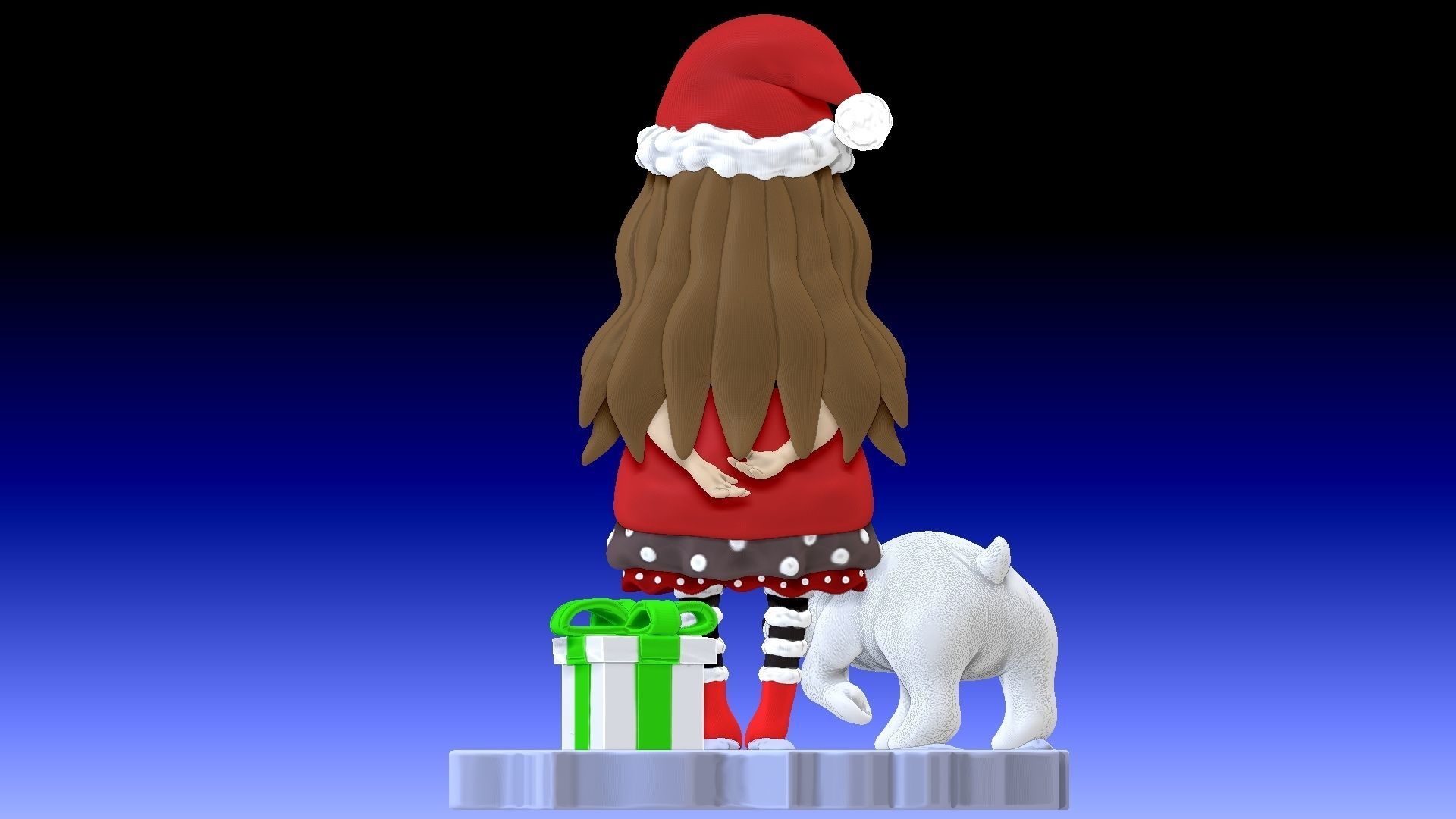 Santoro merry christmas 3D print model_2