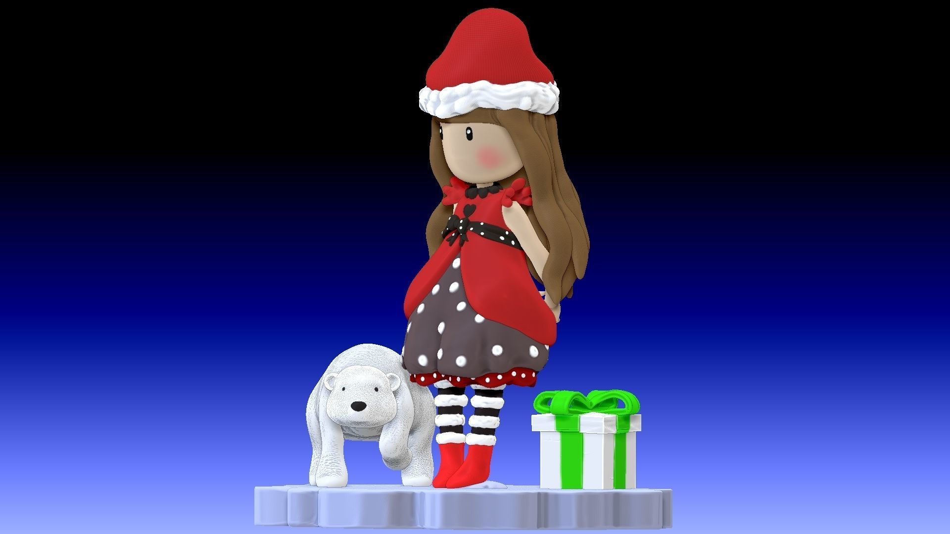 Santoro merry christmas 3D print model_4