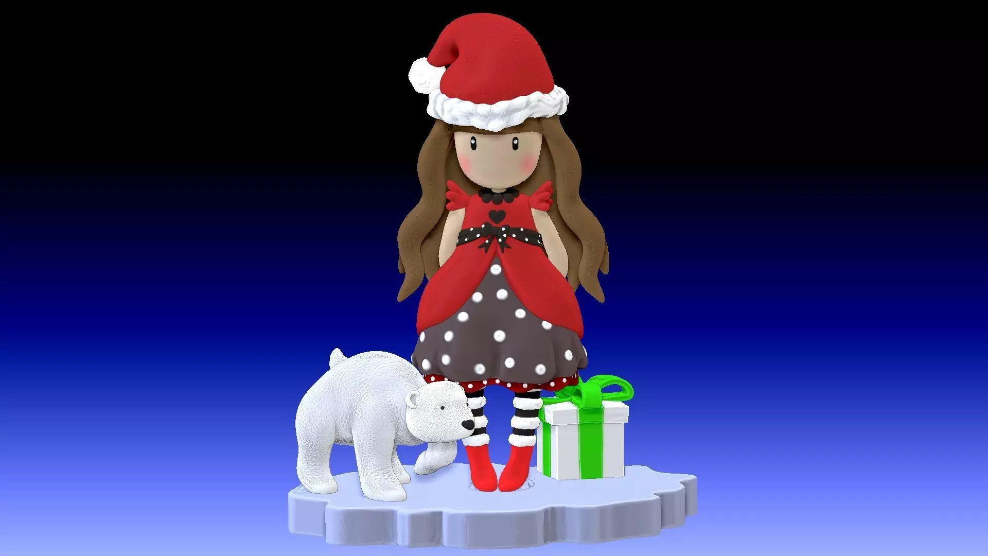 Santoro merry christmas 3D print model_0