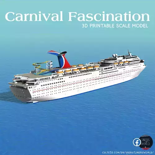 CARNIVAL FASCINATION cruise ship 3d printable model 3D print model
