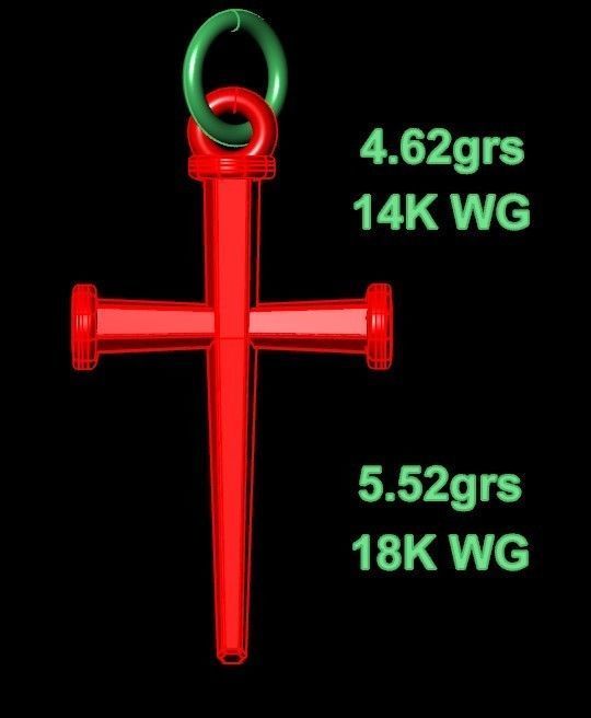 Silver Cross Pendant 3D print model_4