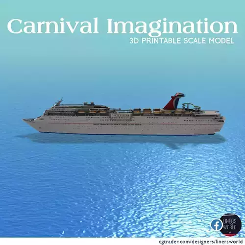 CARNIVAL IMAGINATION cruise ship 3d printable model