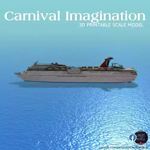 CARNIVAL IMAGINATION cruise ship 3d printable model 3D print model