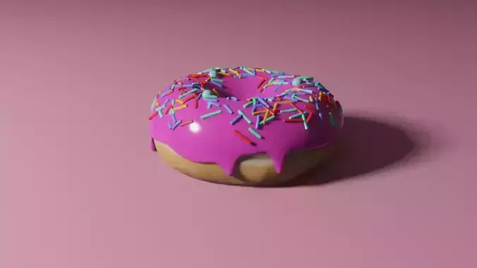 Doughnut donut with sprinkles