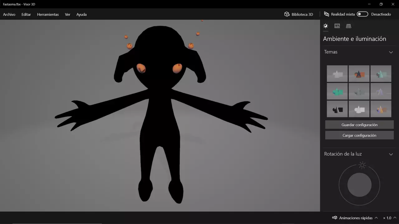fantasma animated character in computer program Free 3D model