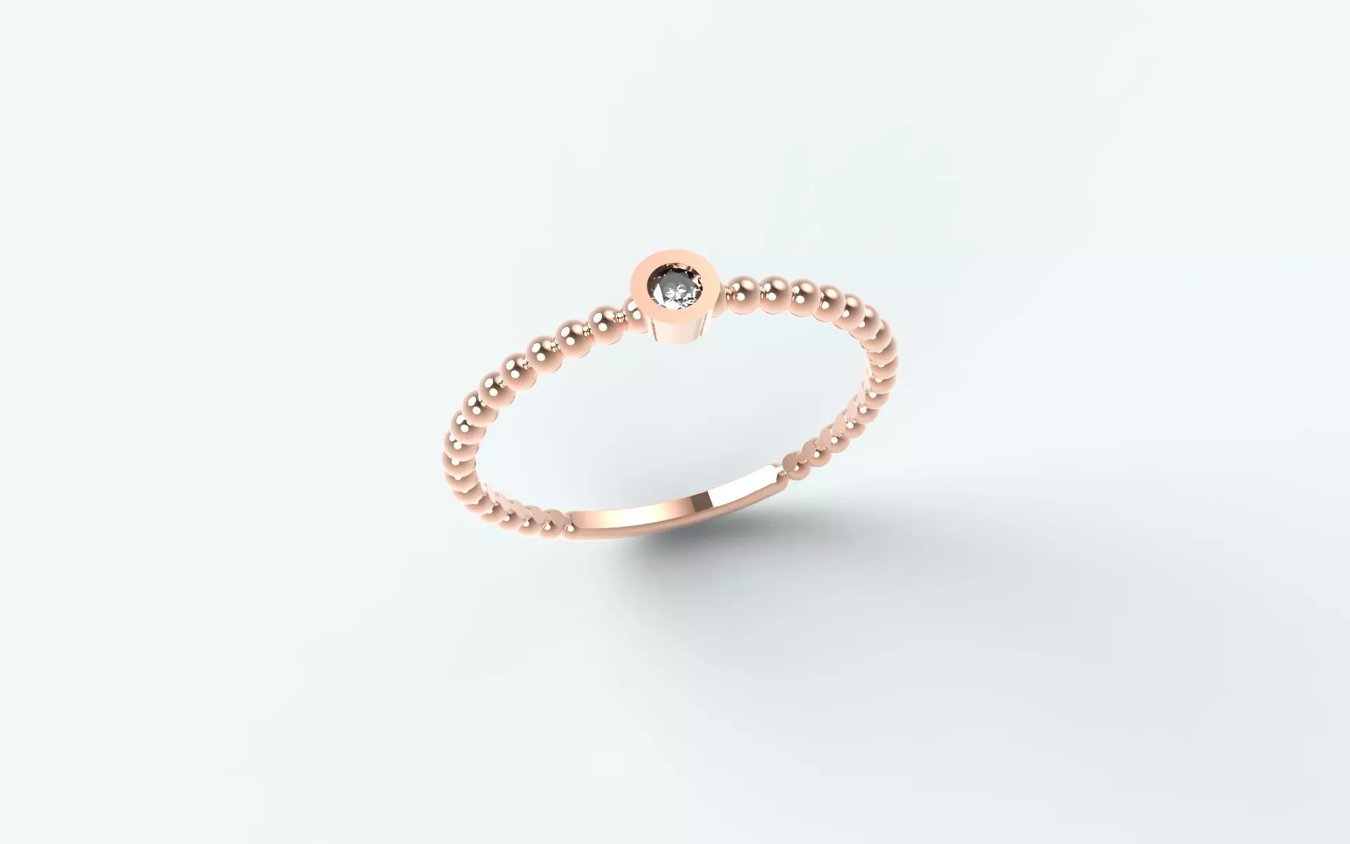 Stackable ball ring 3D print model_0