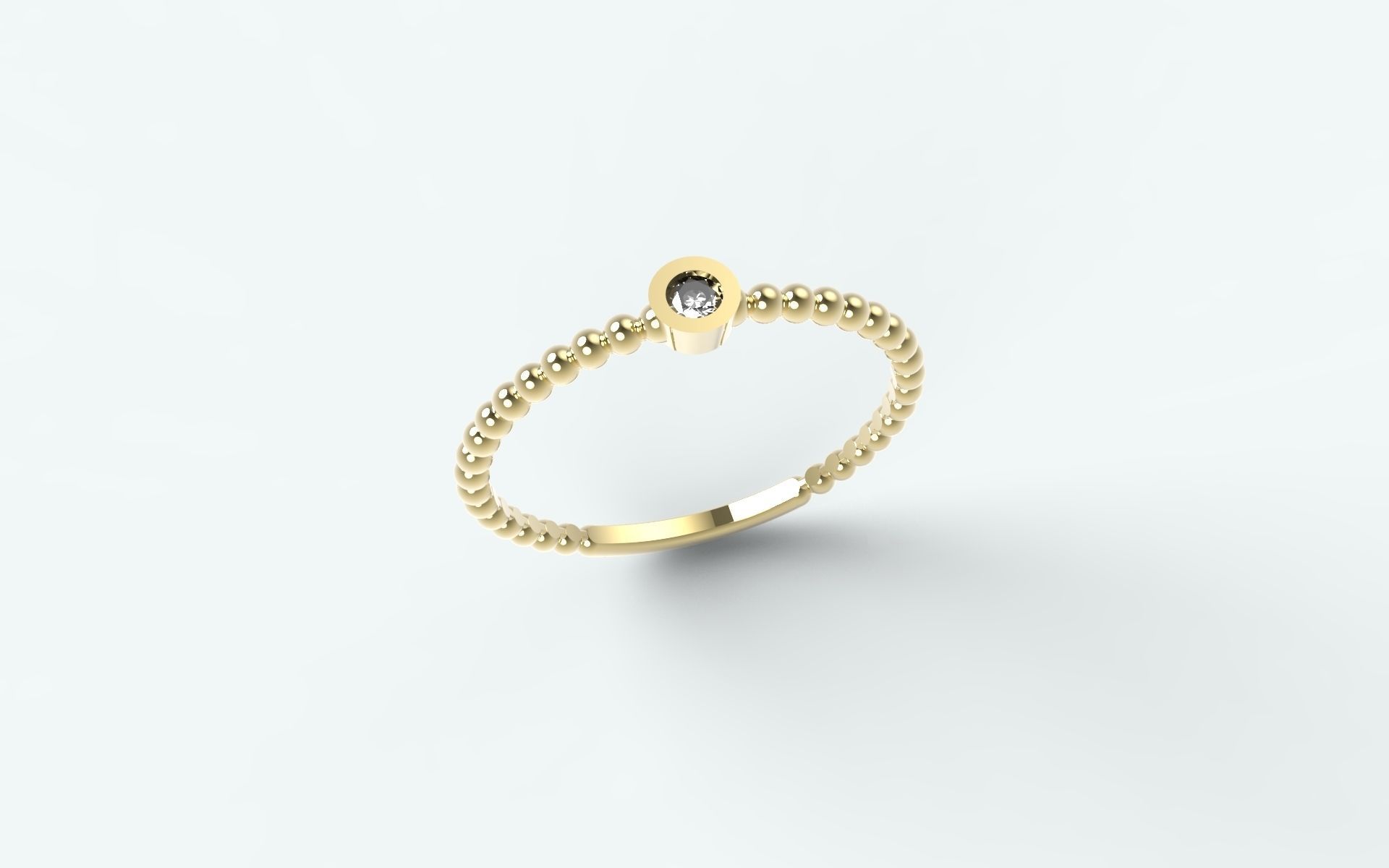 Stackable ball ring 3D print model_2