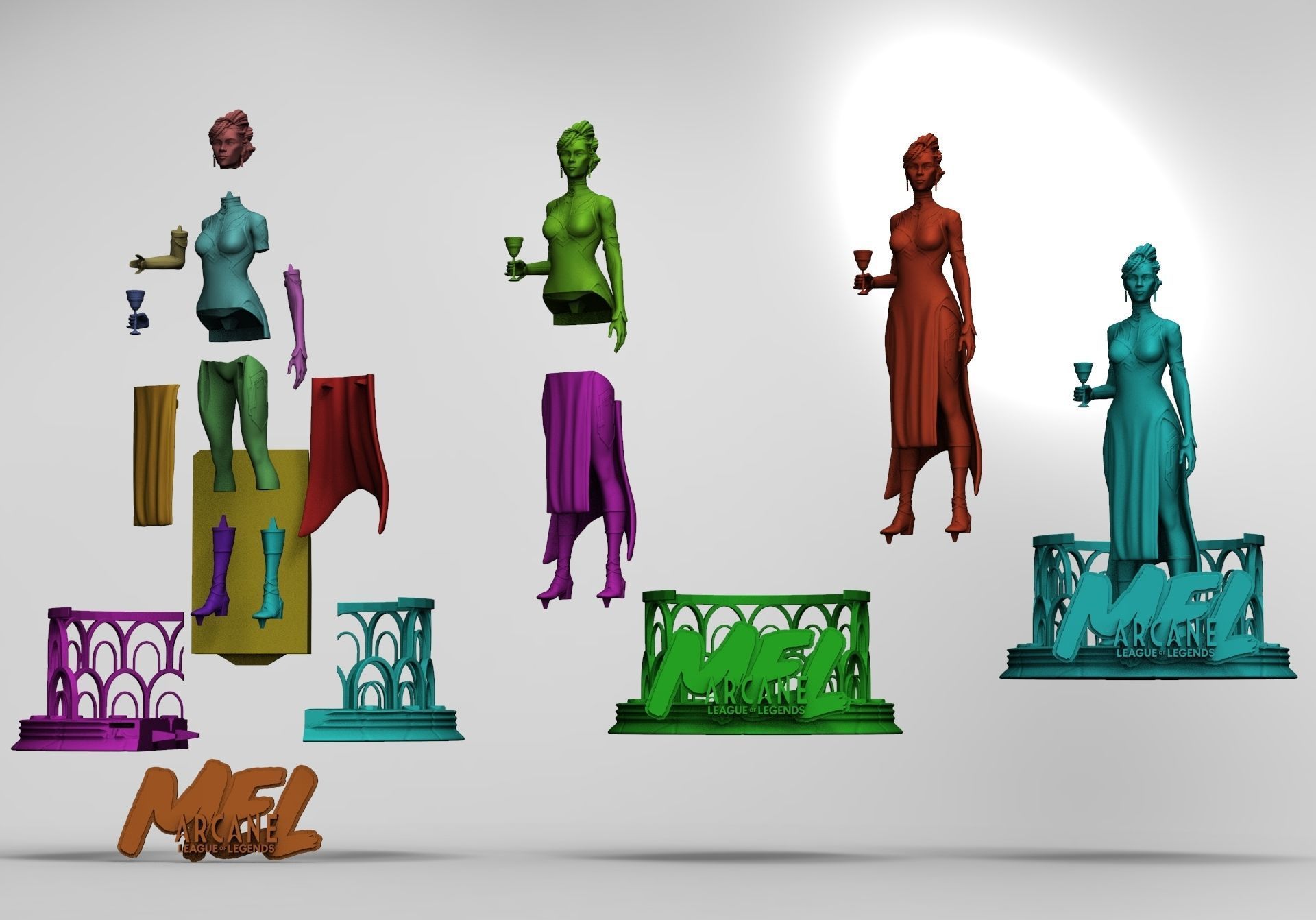 Mel -Arcane  3D print model_3