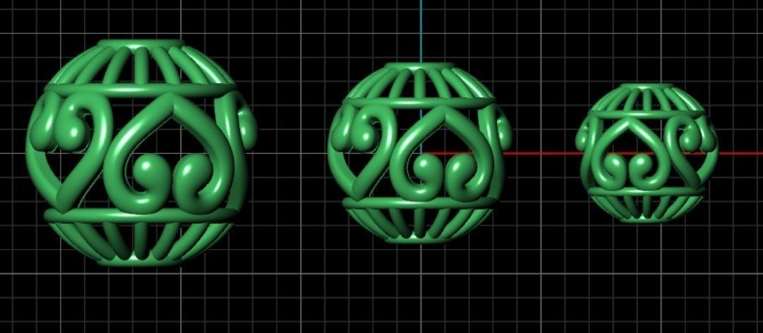 23 Beads 3D print model_2