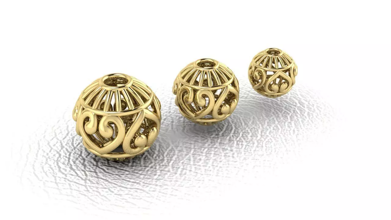 23 Beads 3D print model_0