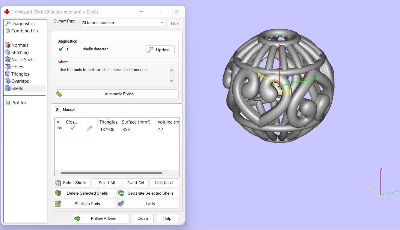 23 Beads 3D print model_5