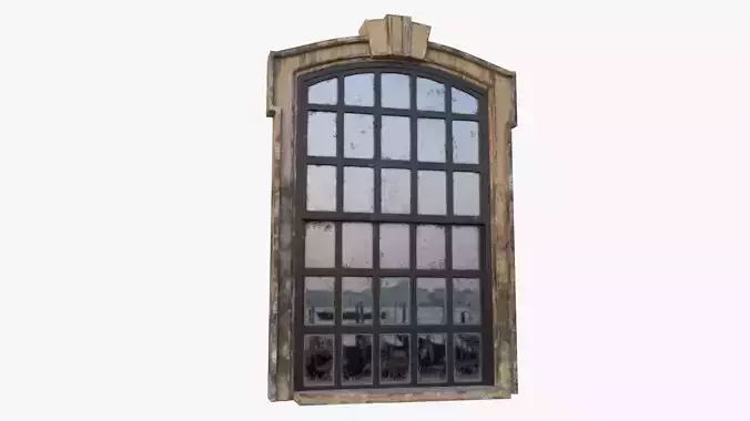 Cement Window 0005 Low-poly 3D model Cement Window 0005 Low-poly 3D model