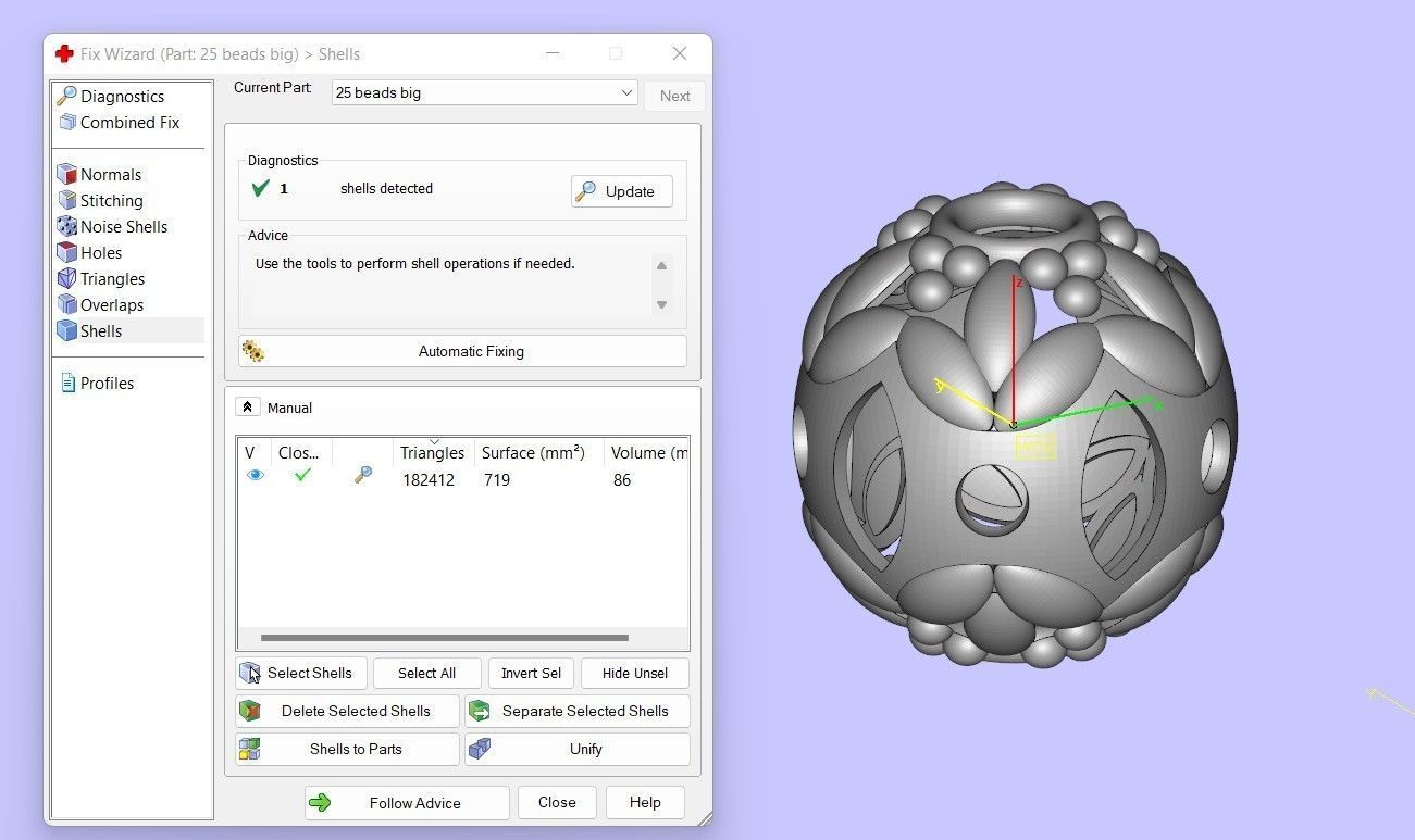25 Beads 3D print model_4