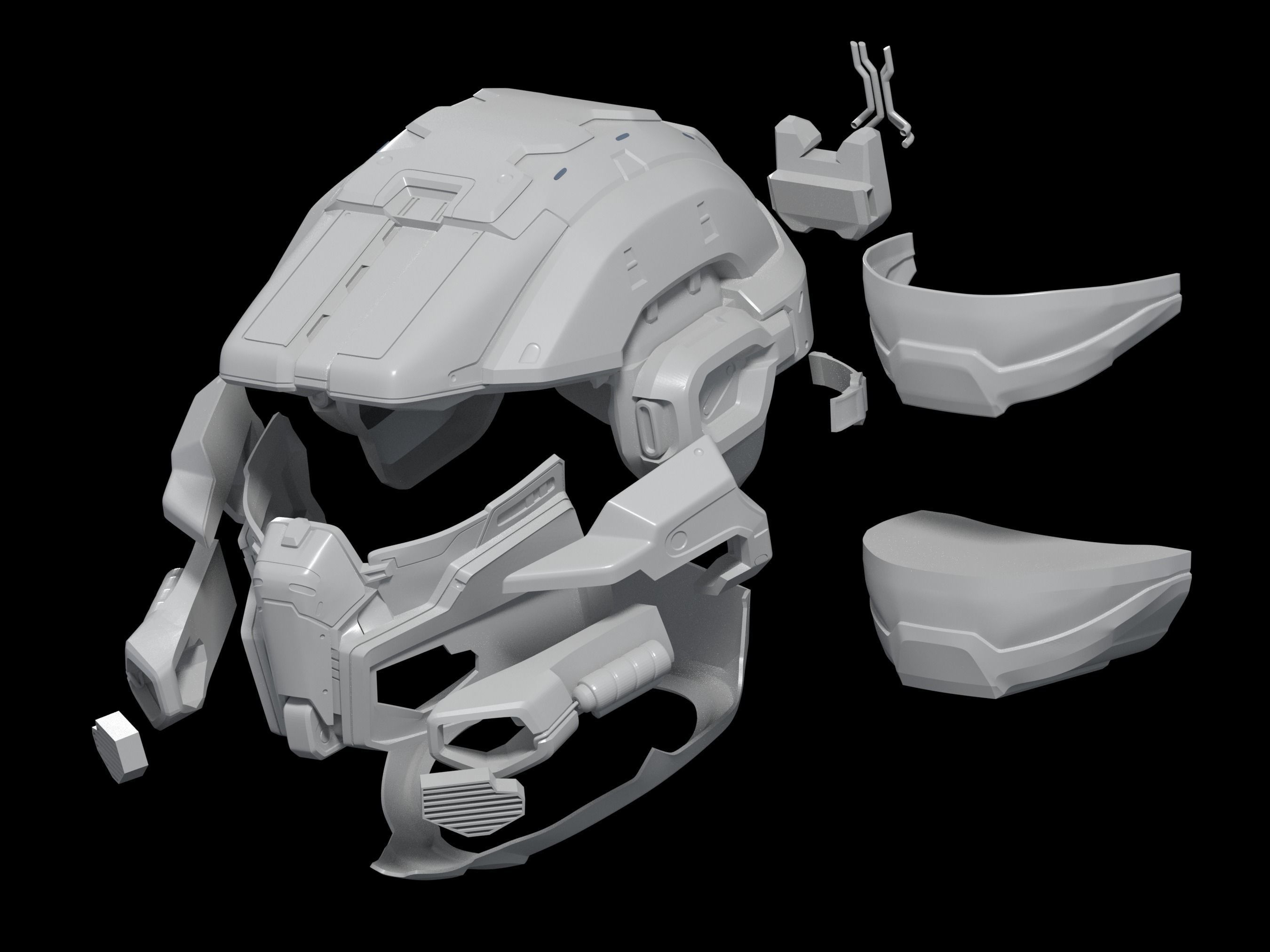 HALO Morrigan helmet 3d print file 3D print model_4