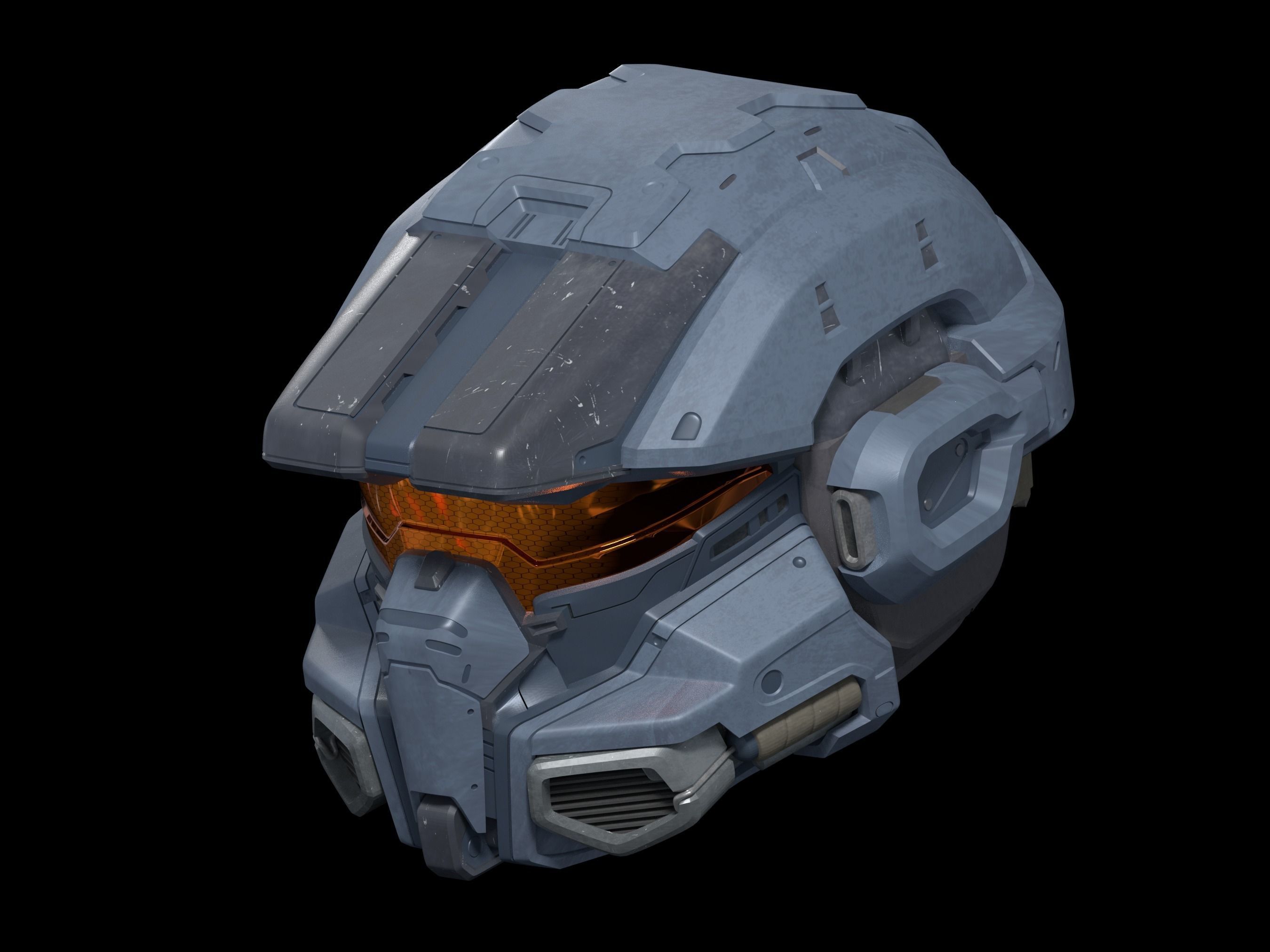 HALO Morrigan helmet 3d print file 3D print model_1