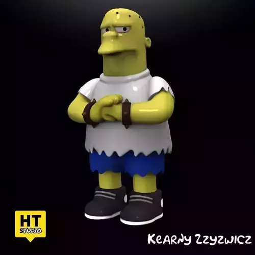 Kearny Zzyzwicks The Simpsons 3D print model