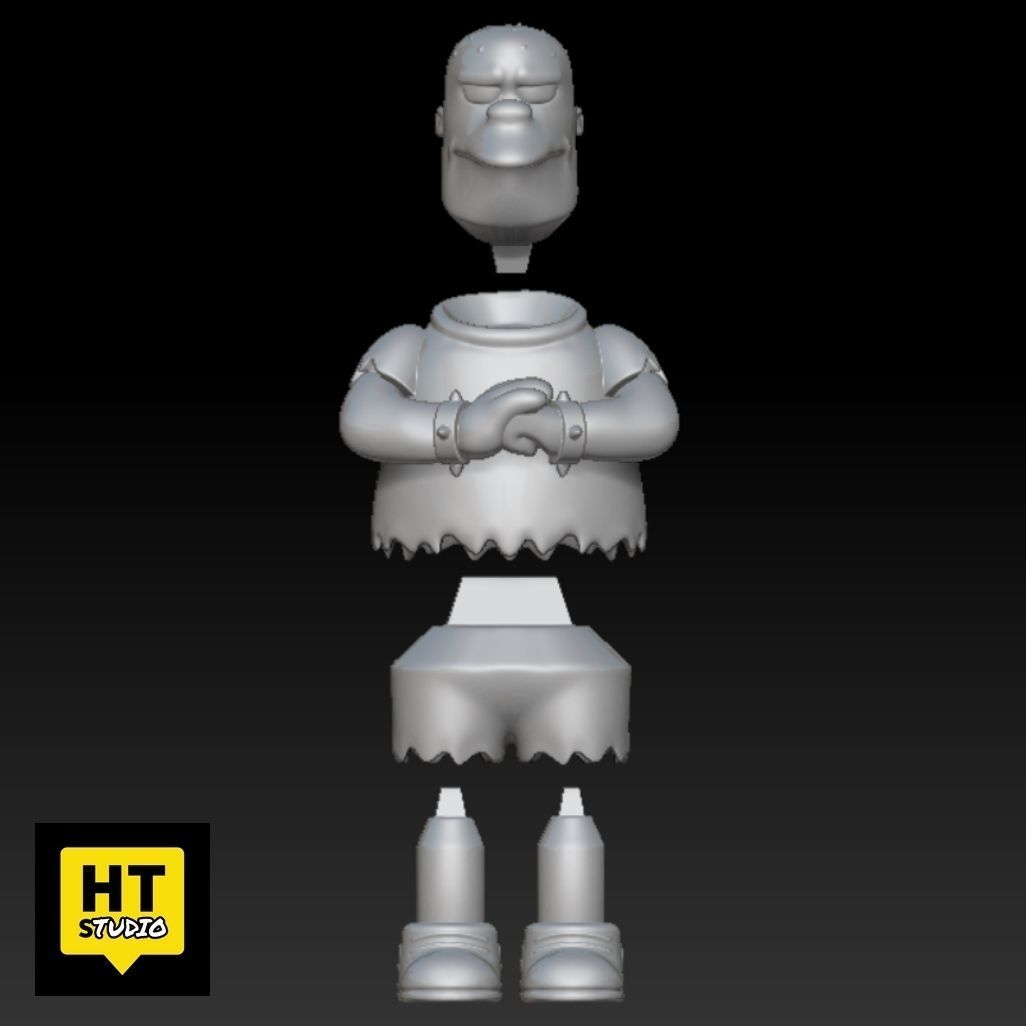 Kearny Zzyzwicks The Simpsons 3D print model_3