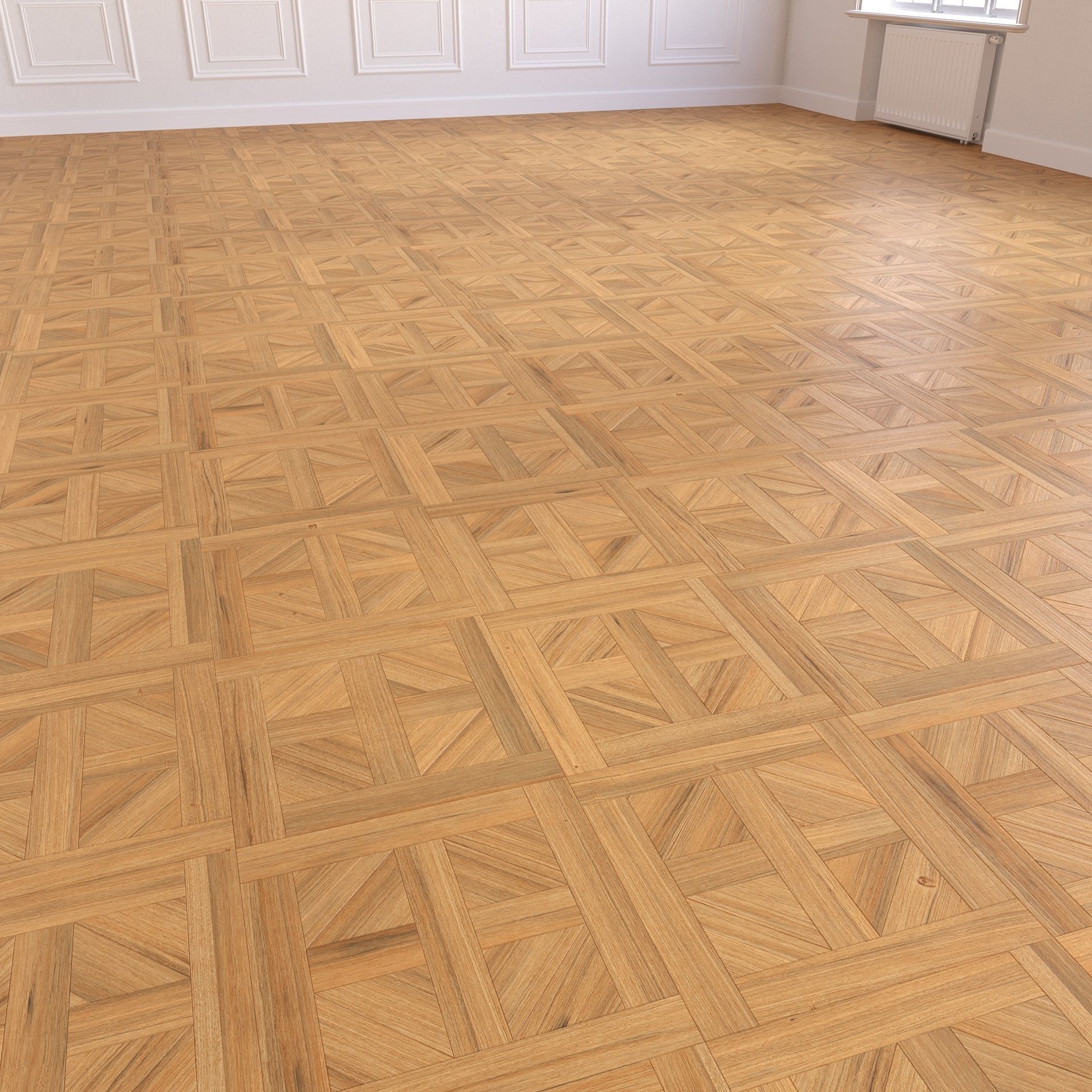 Parquet - Laminate - Wooden floor 2 in 1 Low-poly 3D model_5