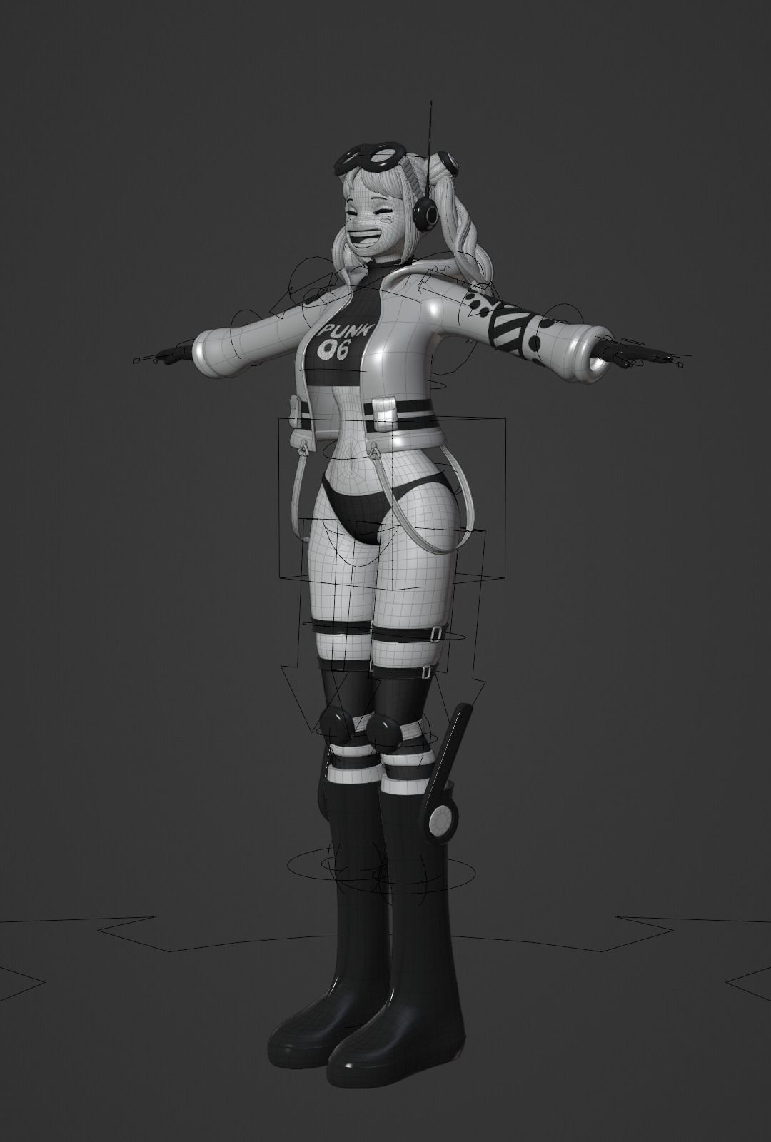 ONE PIECE VEGAPUNK YORK FIGURE SCULPT Low-poly 3D model_21