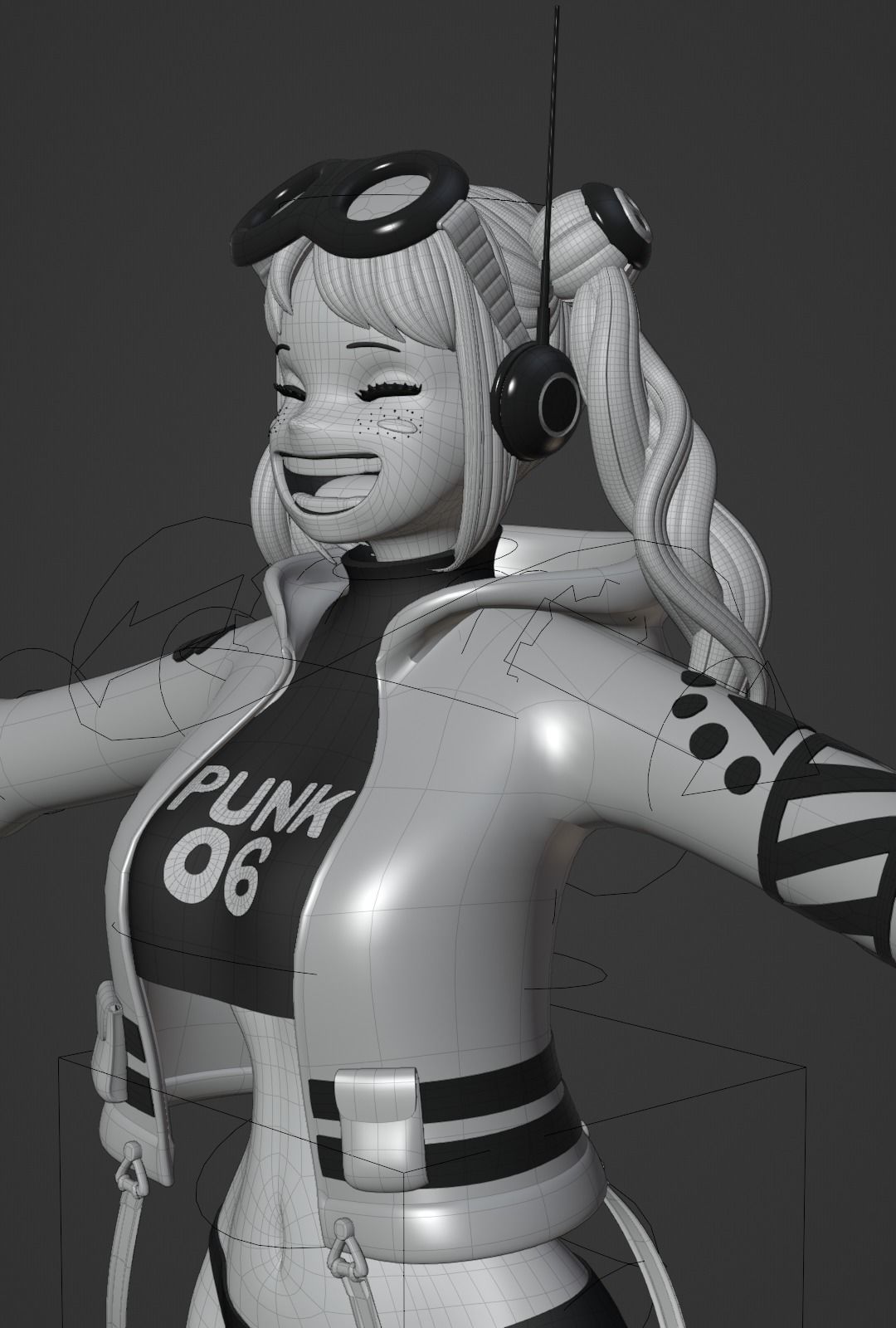 ONE PIECE VEGAPUNK YORK FIGURE SCULPT Low-poly 3D model_29