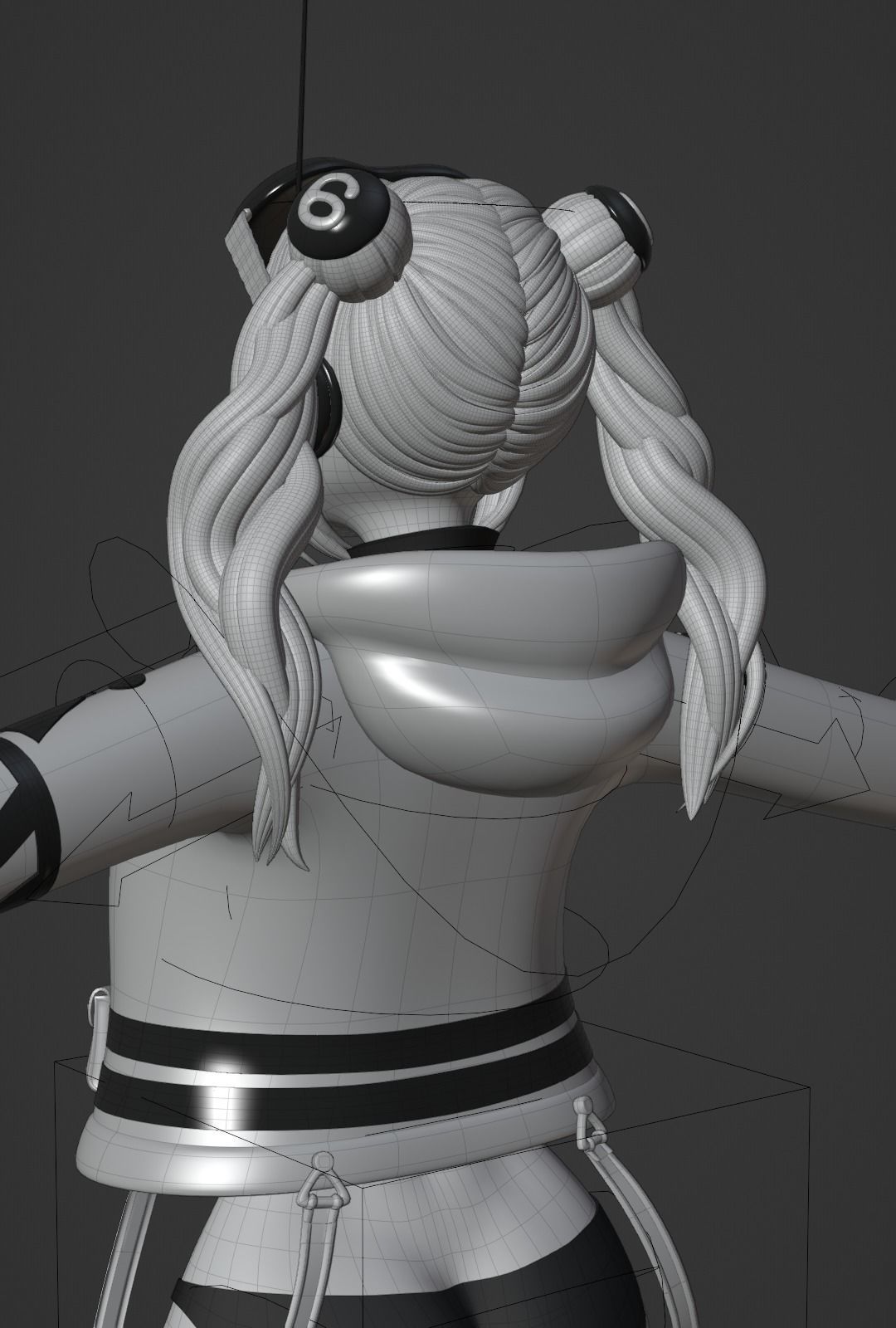 ONE PIECE VEGAPUNK YORK FIGURE SCULPT Low-poly 3D model_30