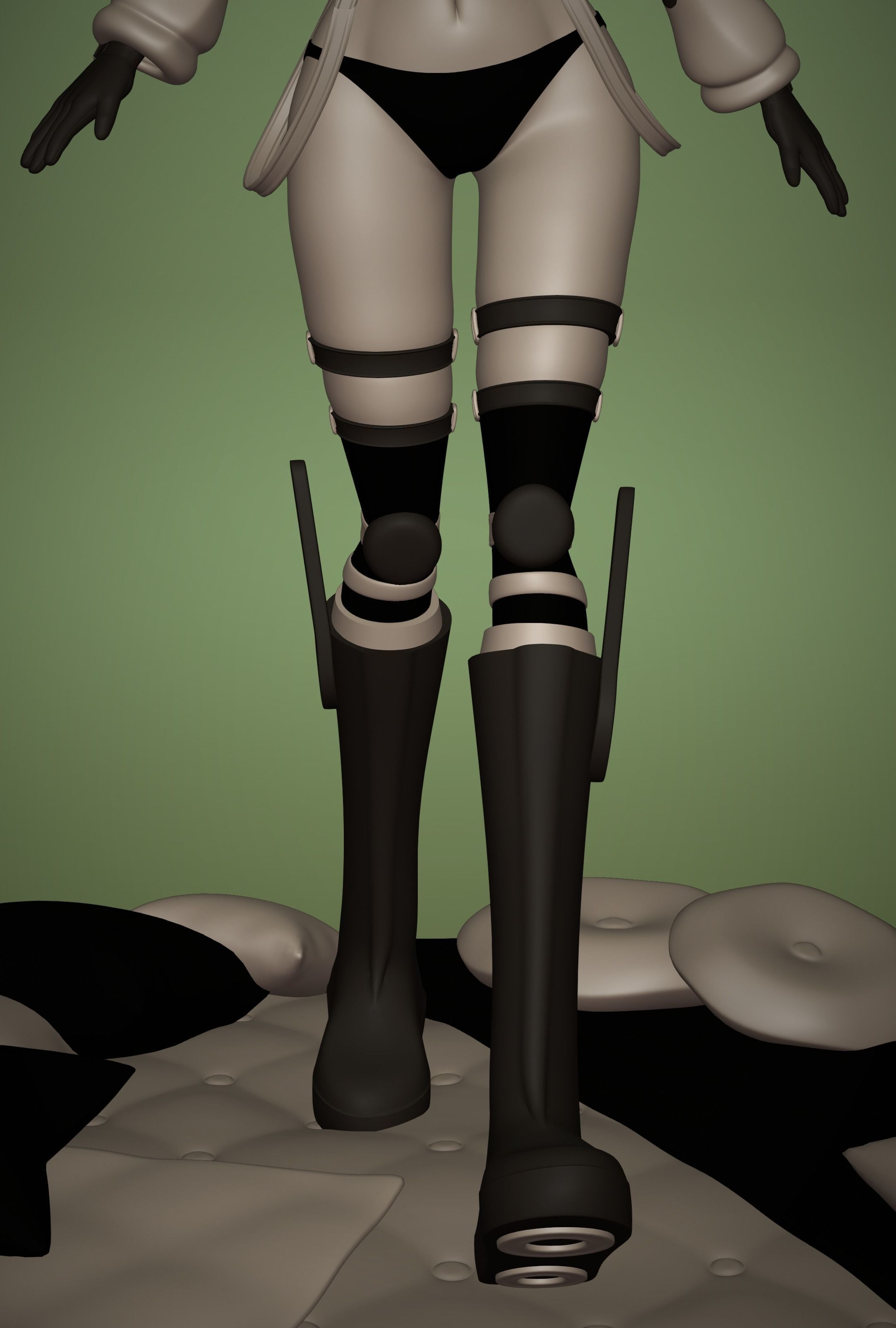 ONE PIECE VEGAPUNK YORK FIGURE SCULPT Low-poly 3D model_18