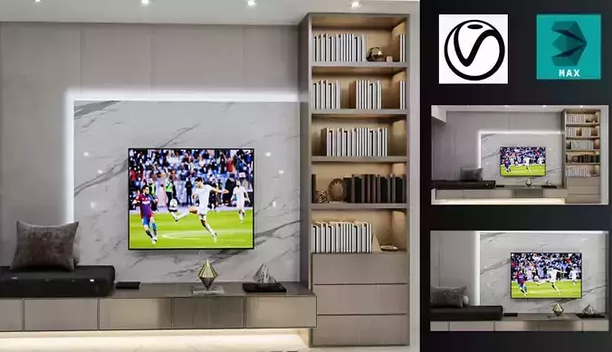 Modern TV Wall 02