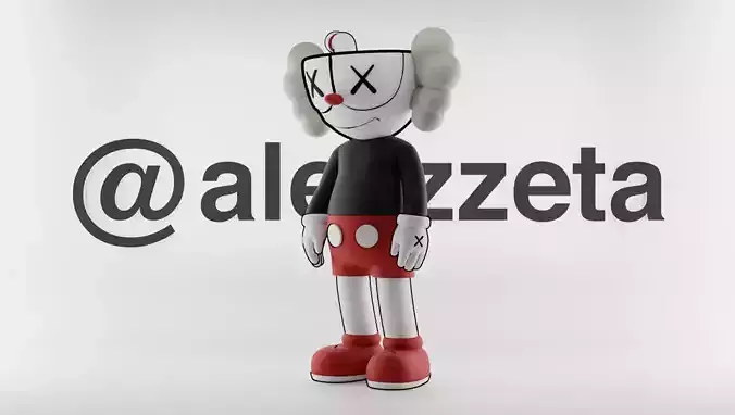 Kaws CupHead for Print