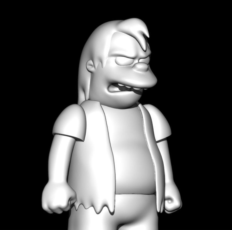 Nelson Muntz The Simpsons 3D print model_4