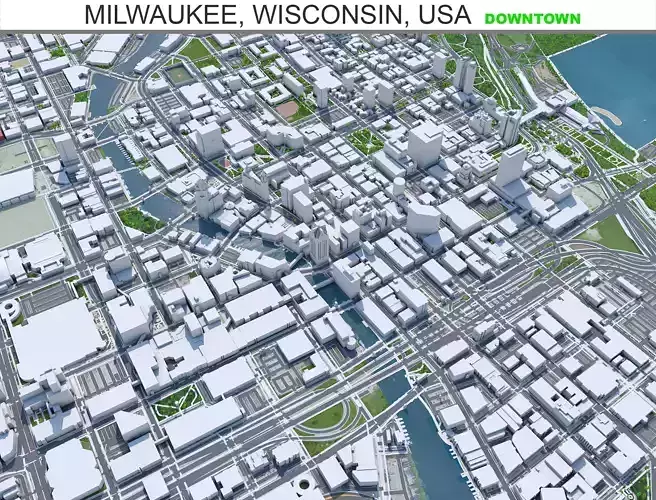 Milwaukee Downtown Wisconsin USA