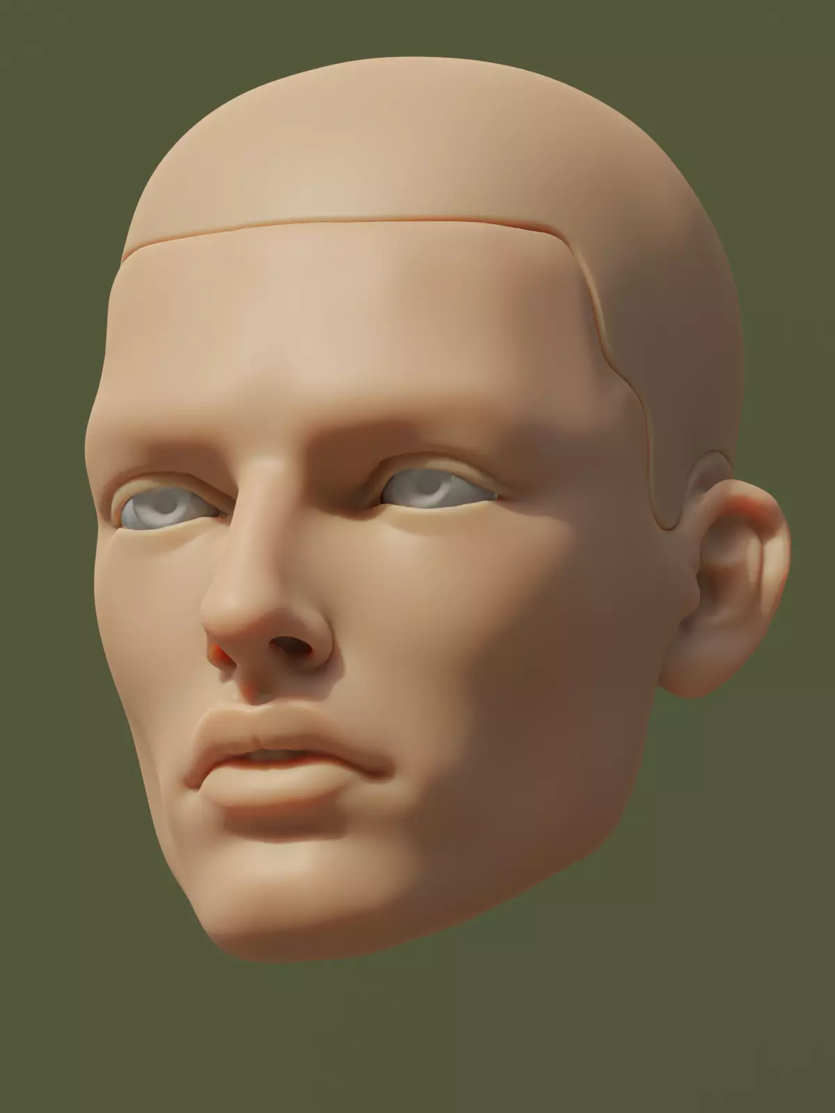 Mars doll Joshua head 3D model 3D print model_0