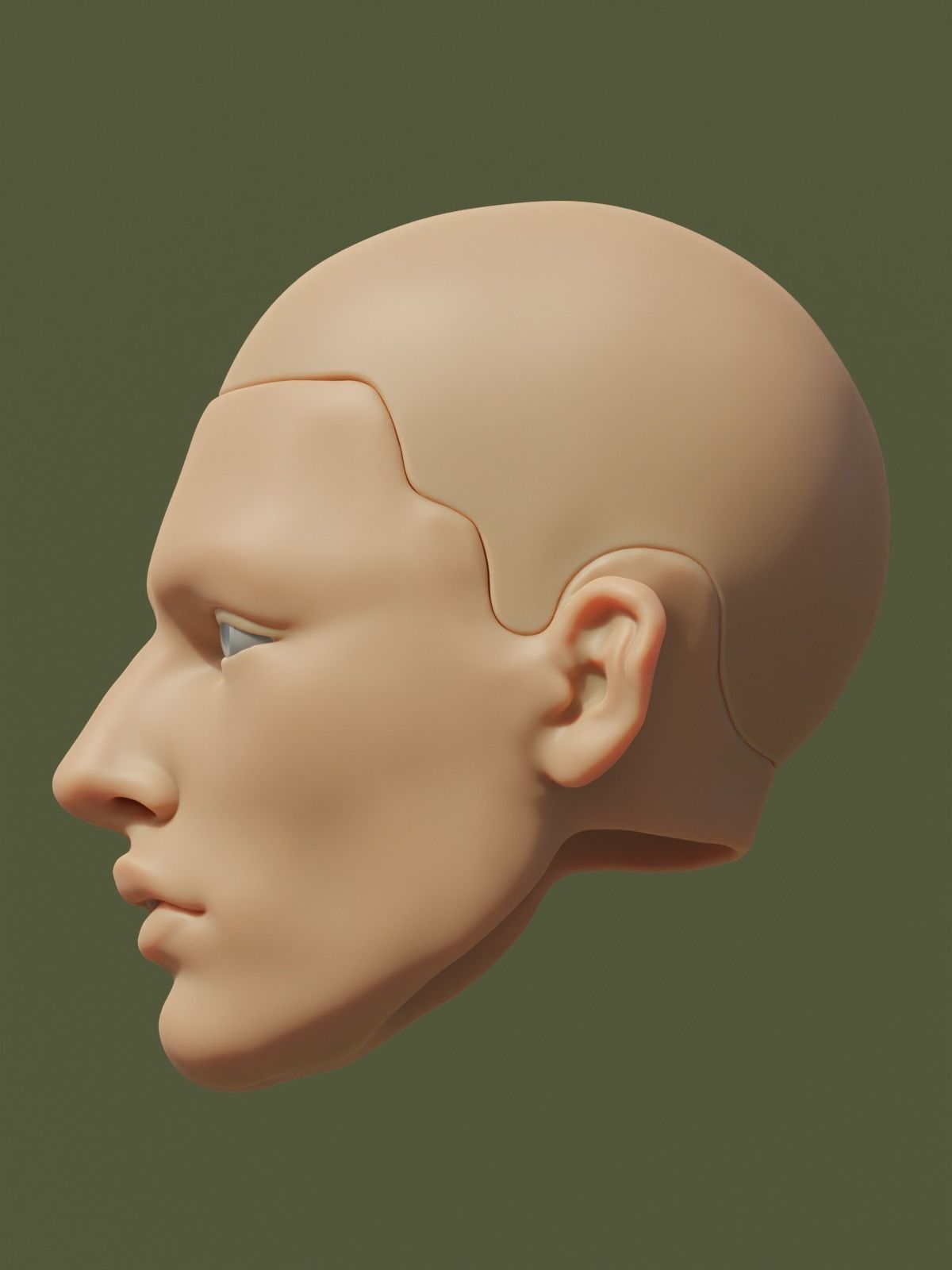 Mars doll Joshua head 3D model 3D print model_1