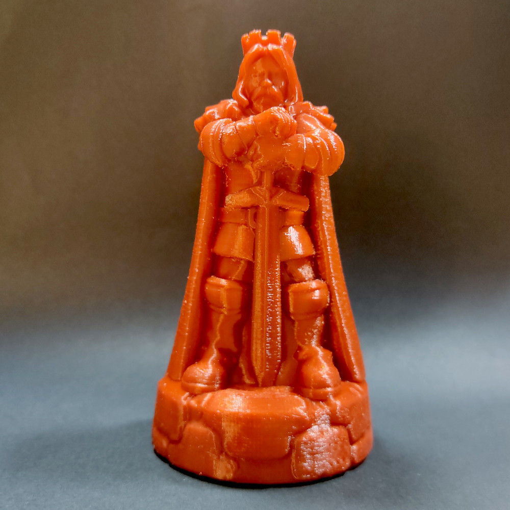 fantasy army chess set Human vs orc 3D print model_3