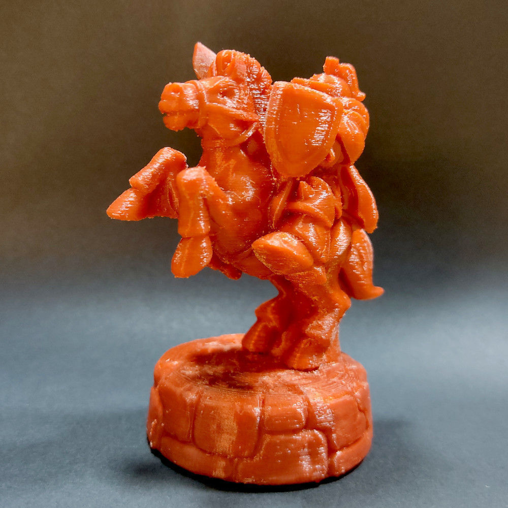 fantasy army chess set Human vs orc 3D print model_1