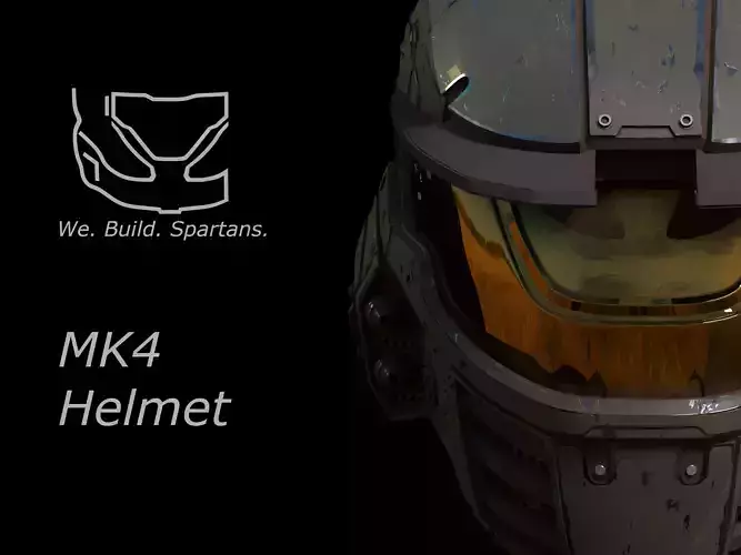 HALO Wars 2 Mk IV helmet 3d print file 3D print model