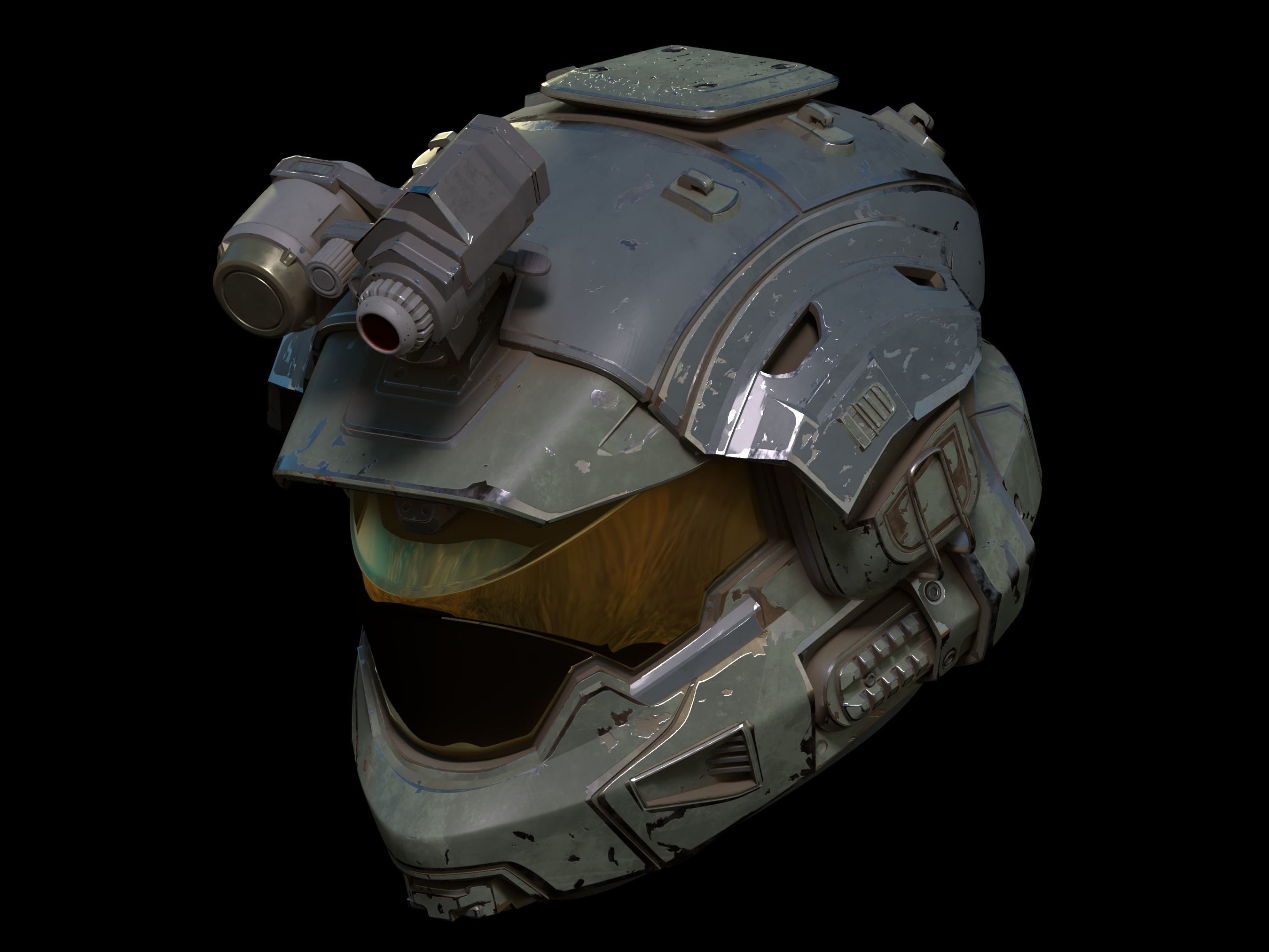 Artaius helmet with attachment 3d print file 3D print model_1