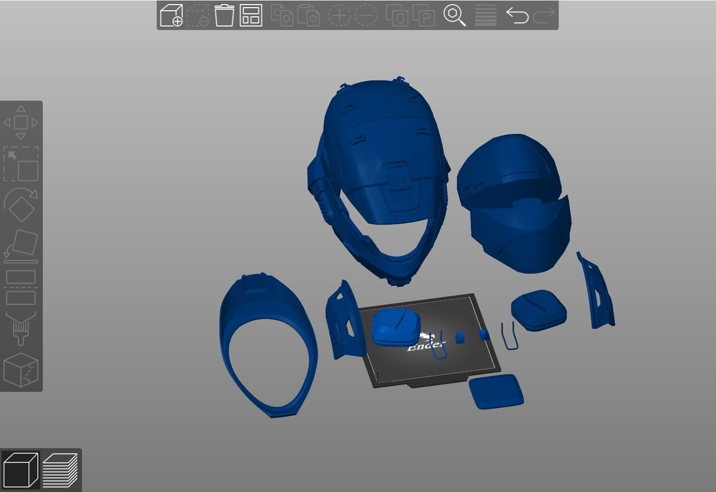 Artaius helmet with attachment 3d print file 3D print model_8