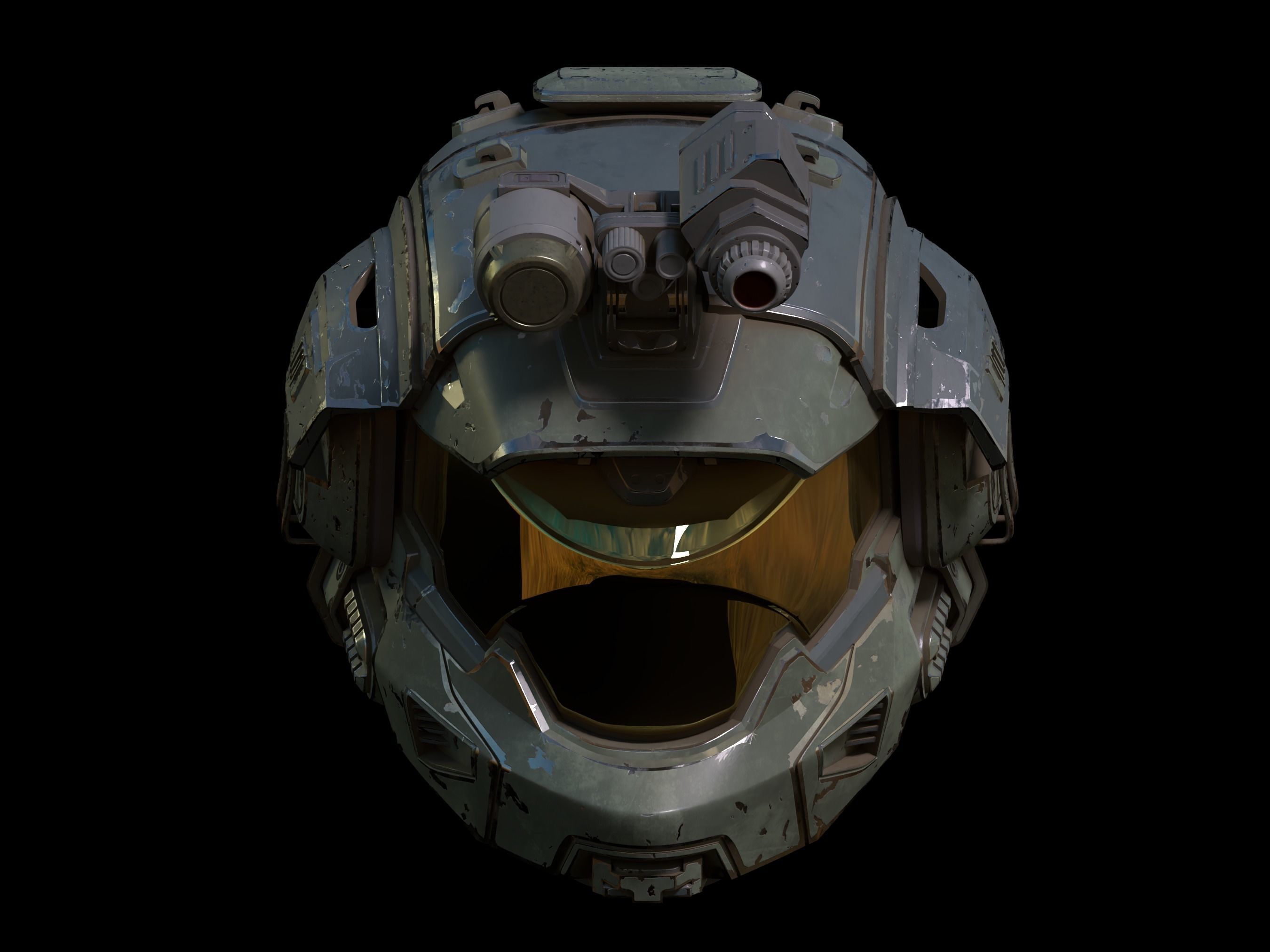 Artaius helmet with attachment 3d print file 3D print model_2