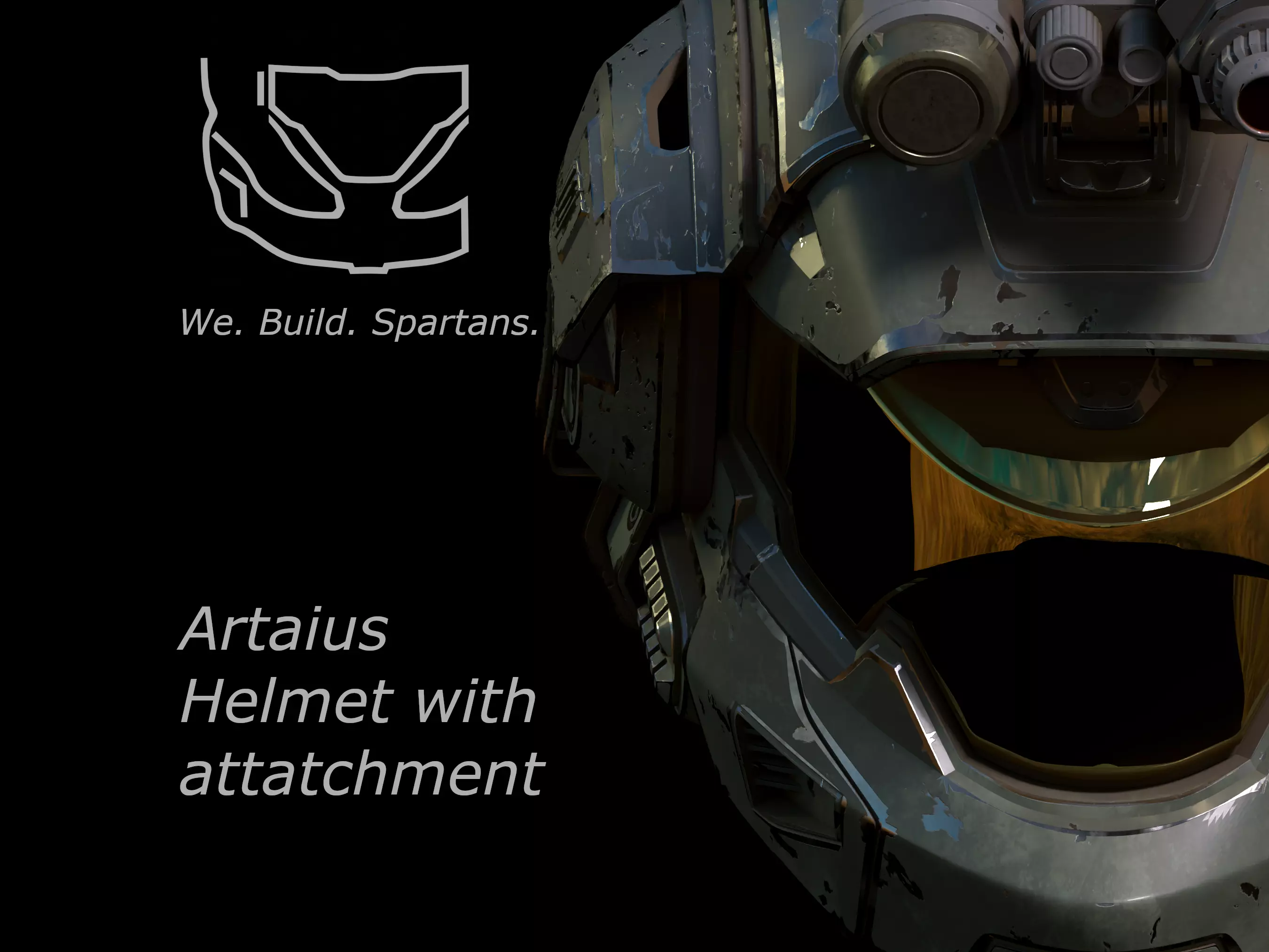 Artaius helmet with attachment 3d print file 3D print model_0