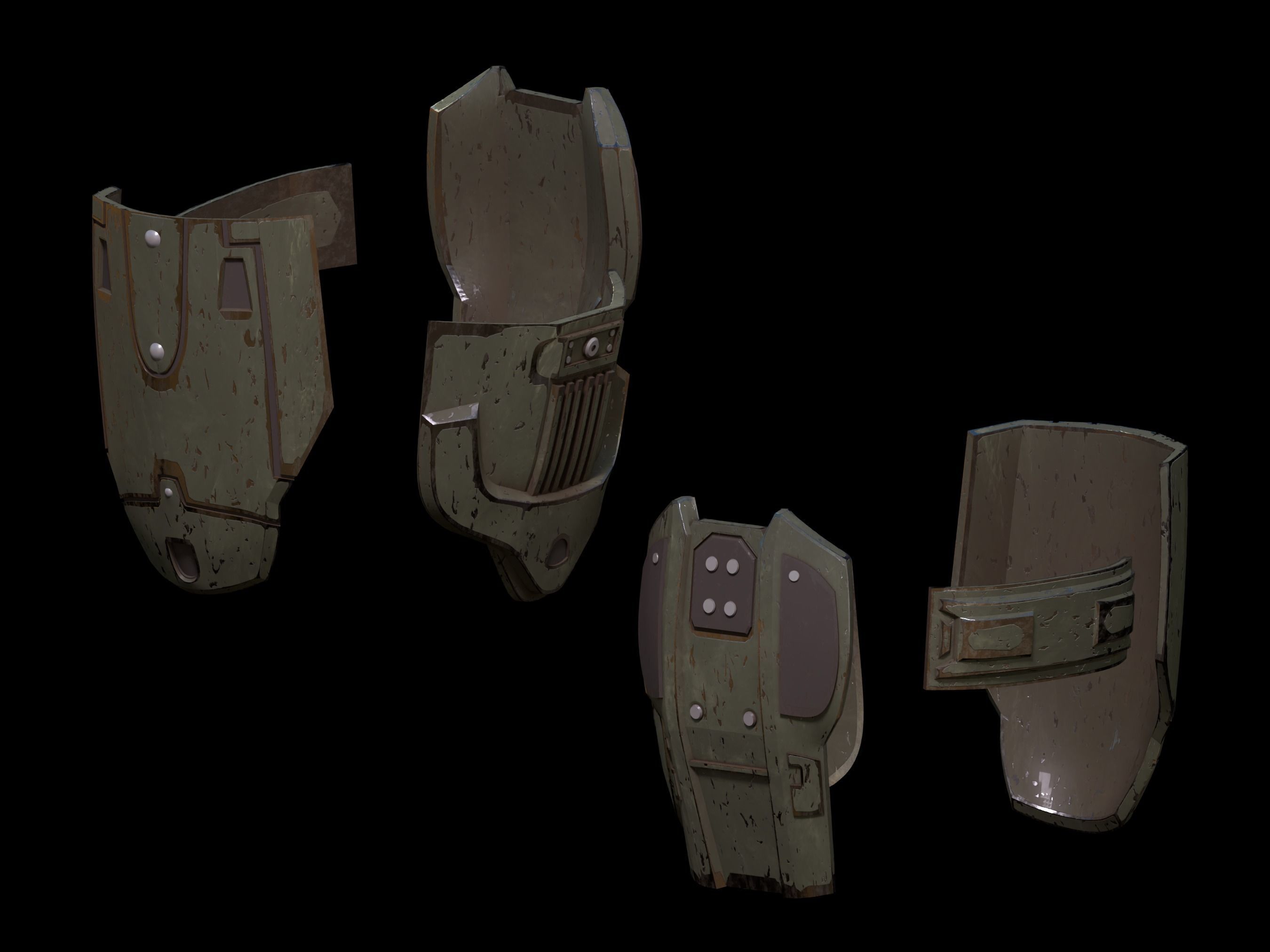 HALO Wars 2 Mk IV armor only 3d print files 3D print model_5
